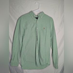 Ralph Lauren Mint Green Button Down Shirt